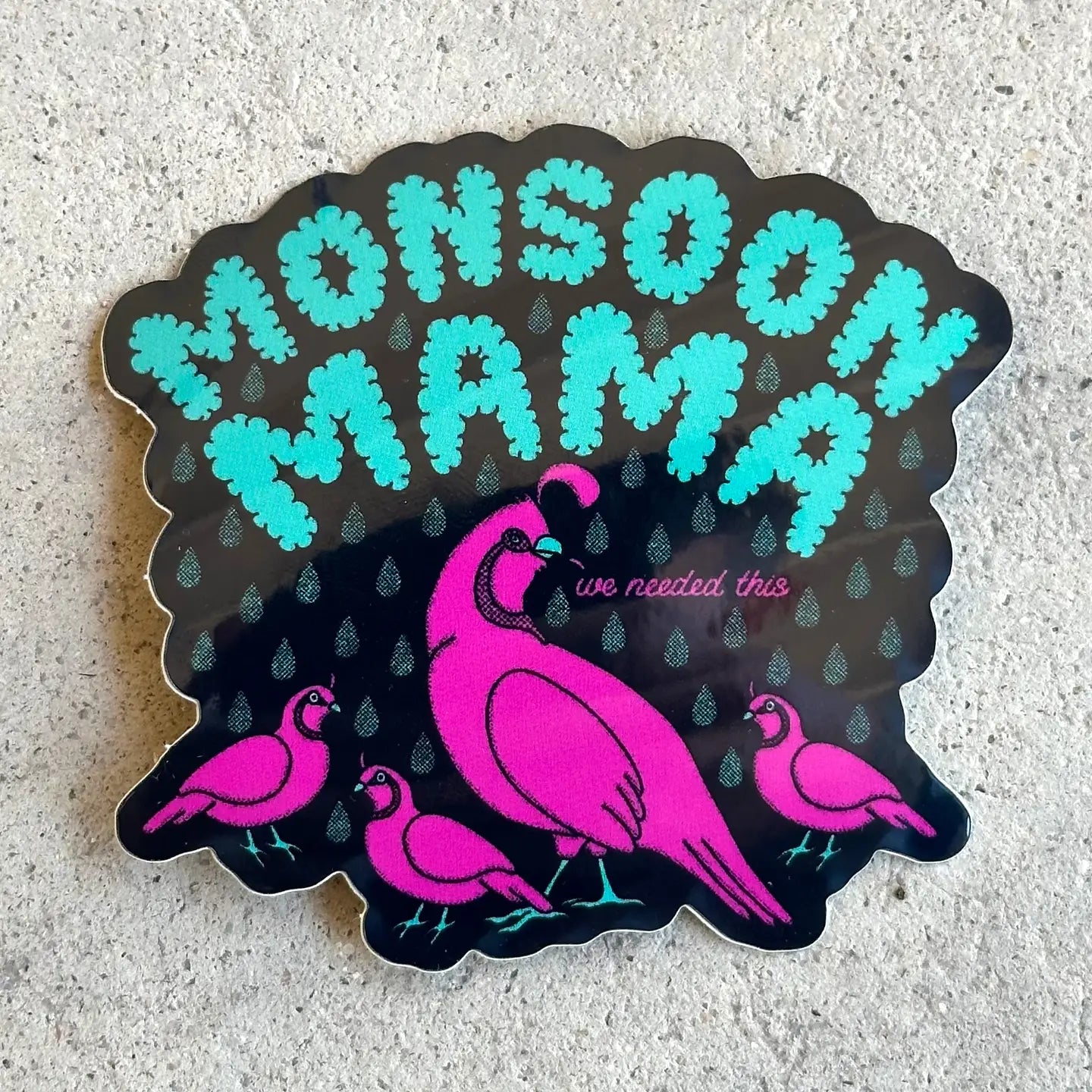 Monsoon Mama Sticker