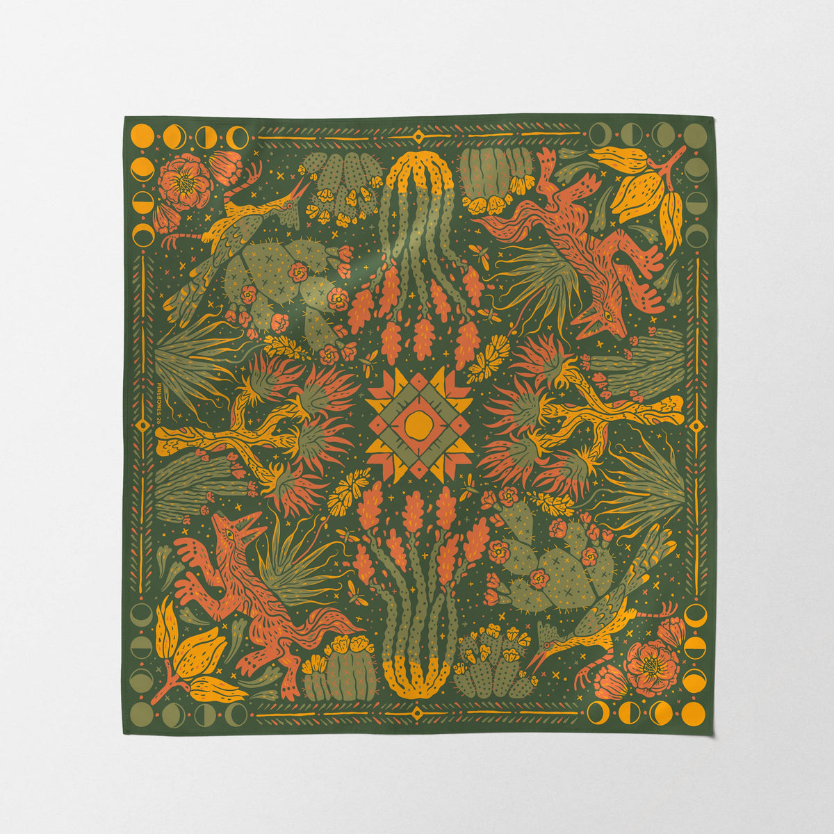 Wild Desert Bloom Eco-Friendly Cotton Bandana 