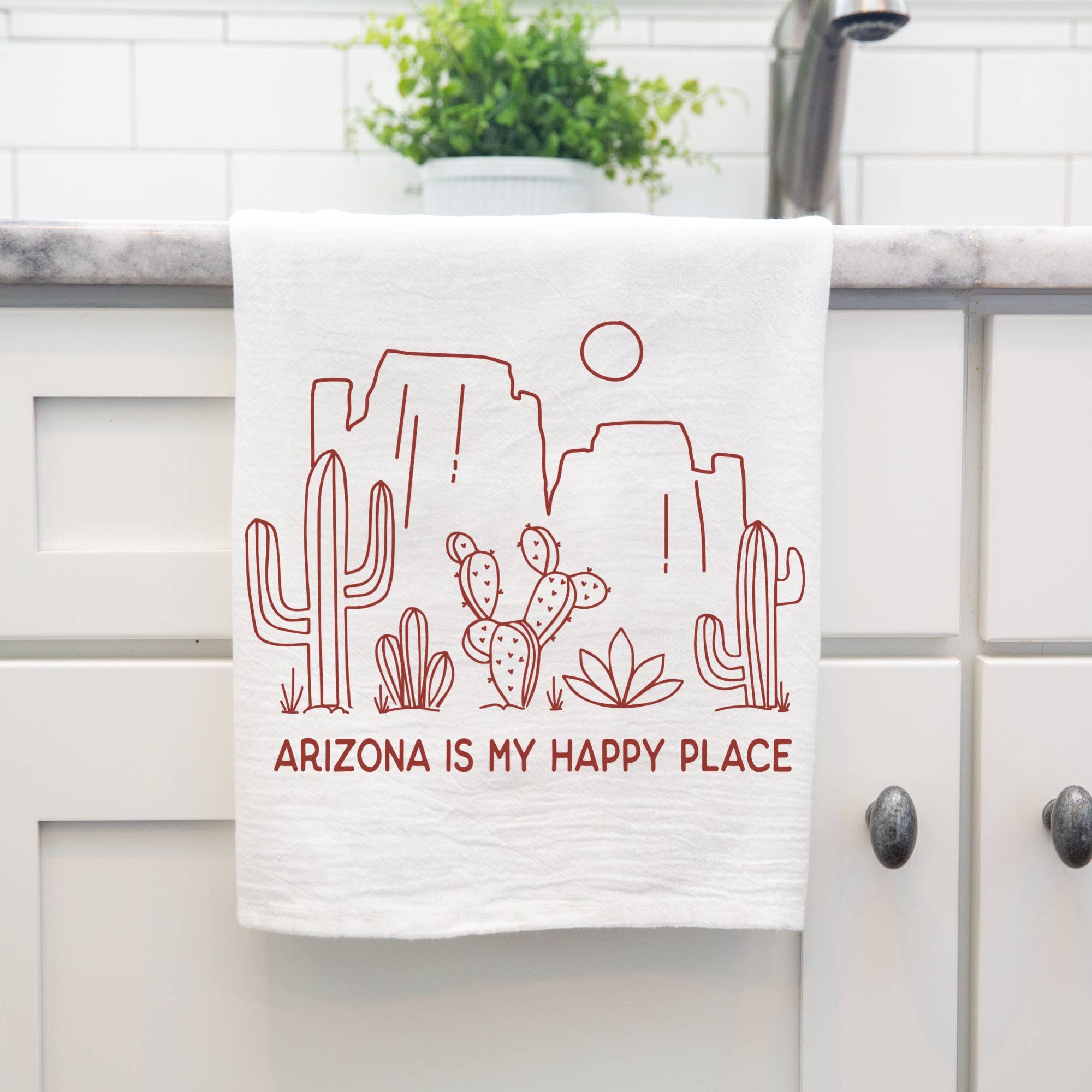 Arizona is my Happy Place Tea Towel