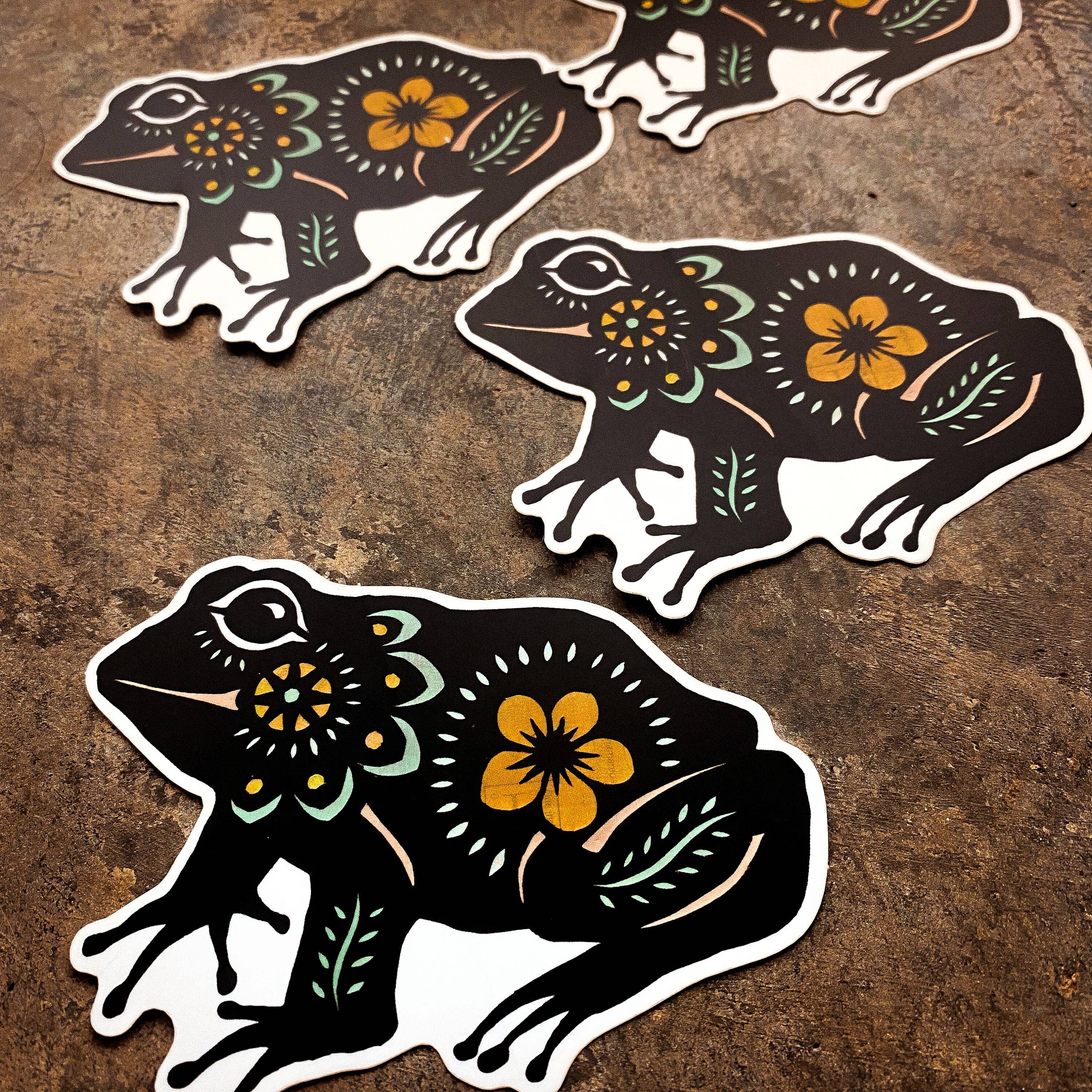 Frog Matte Vinyl Sticker