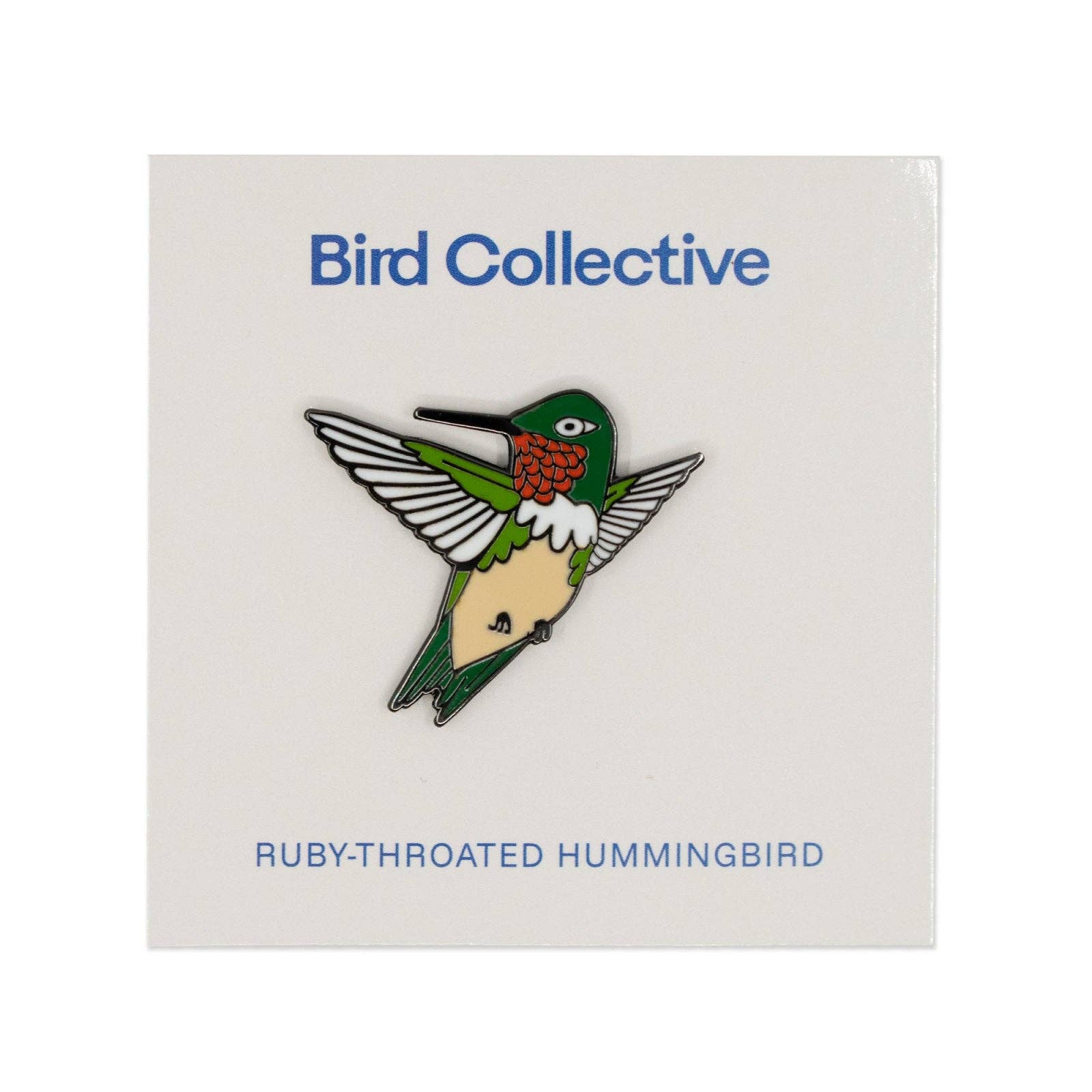 Ruby-throated Hummingbird Enamel Pin