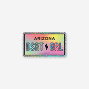 Desert Girl Glitter Vinyl Sticker