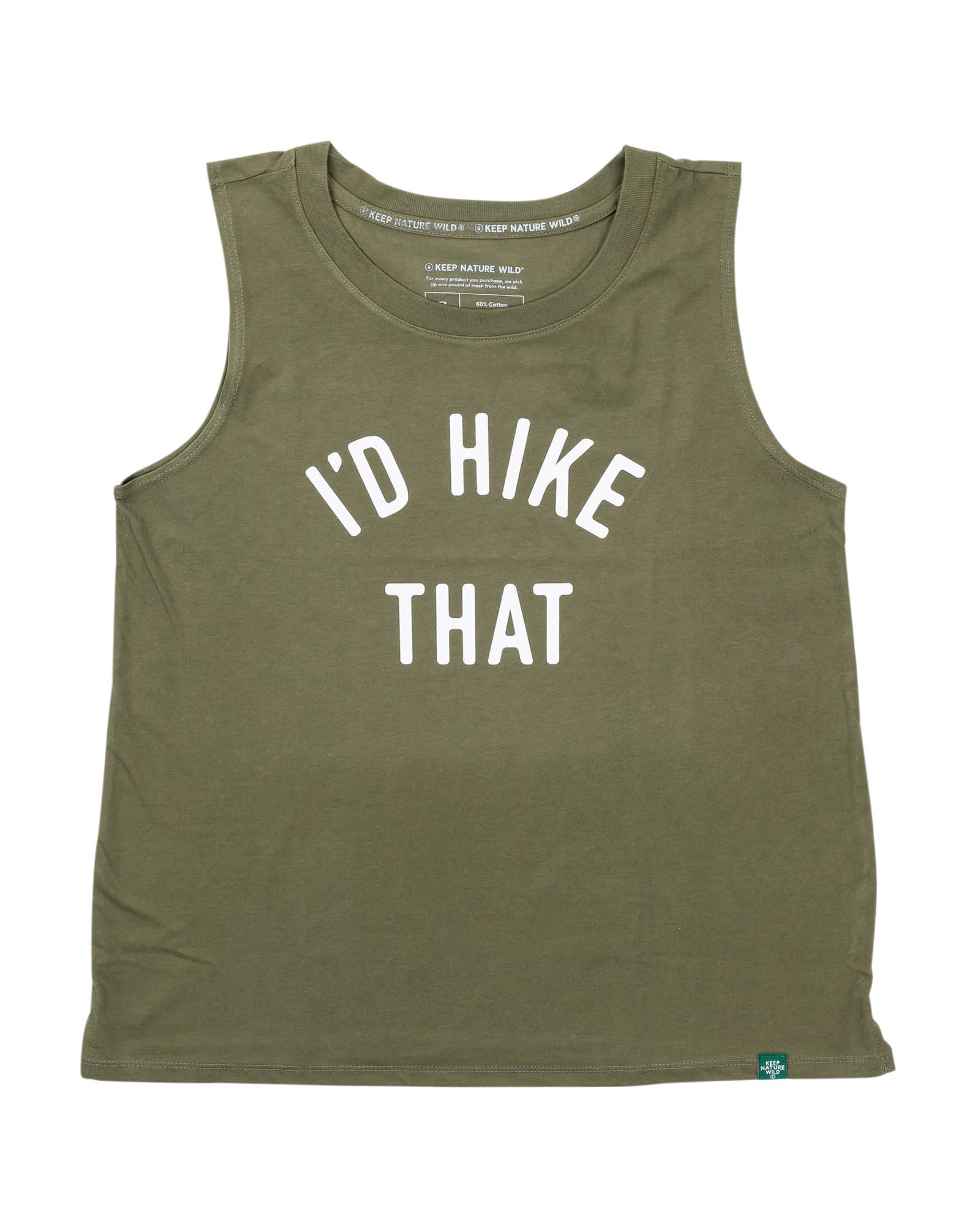 I'd Hike That Women's Muscle Tank - Olive