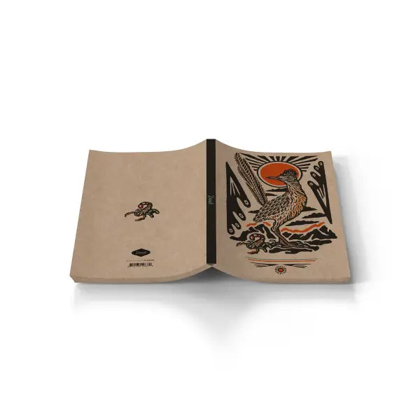 Out West Roadrunner Kraft Layflat Notebook