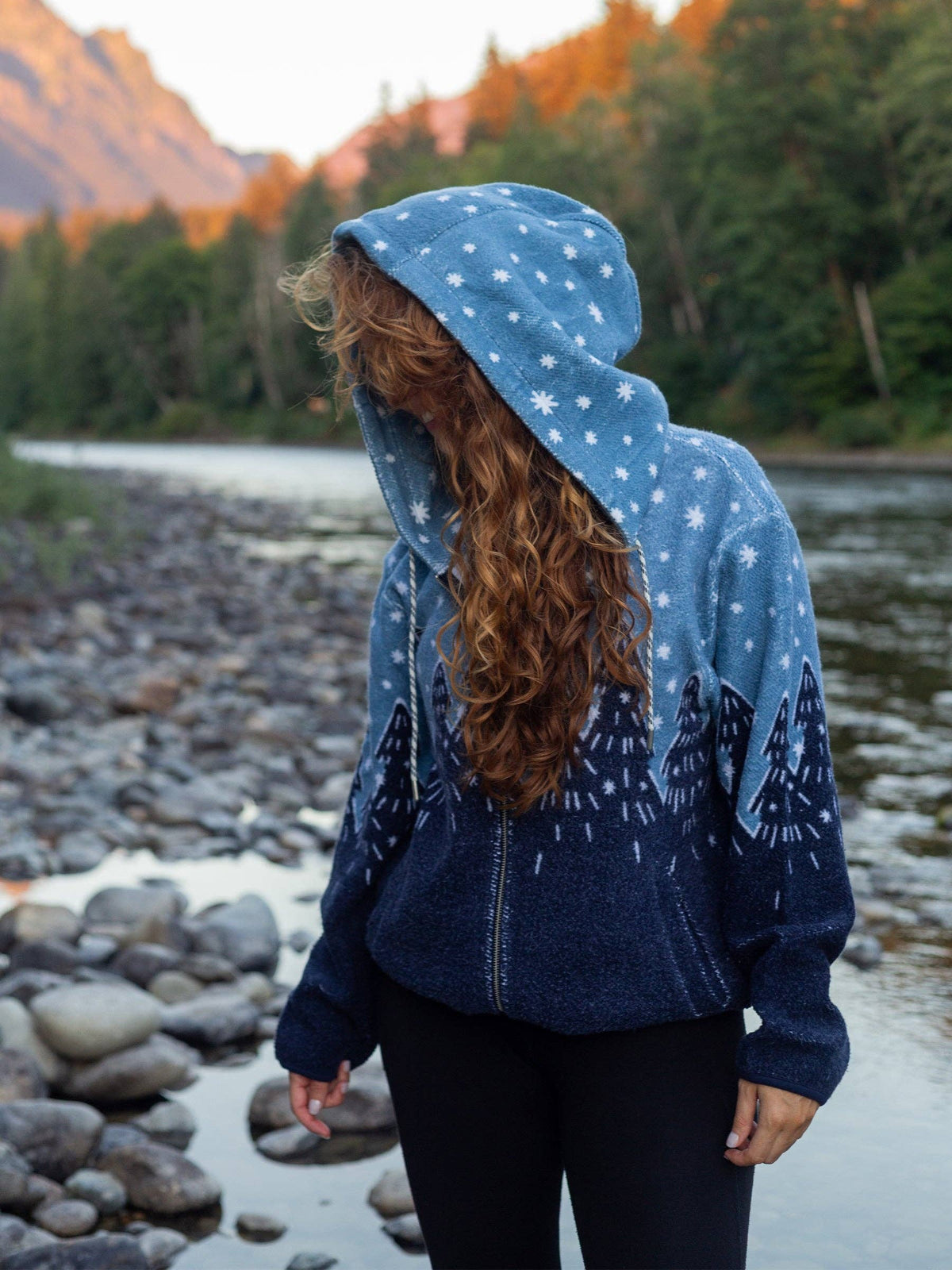 Forest Flurries Sherpa Organic Cotton Hoodie
