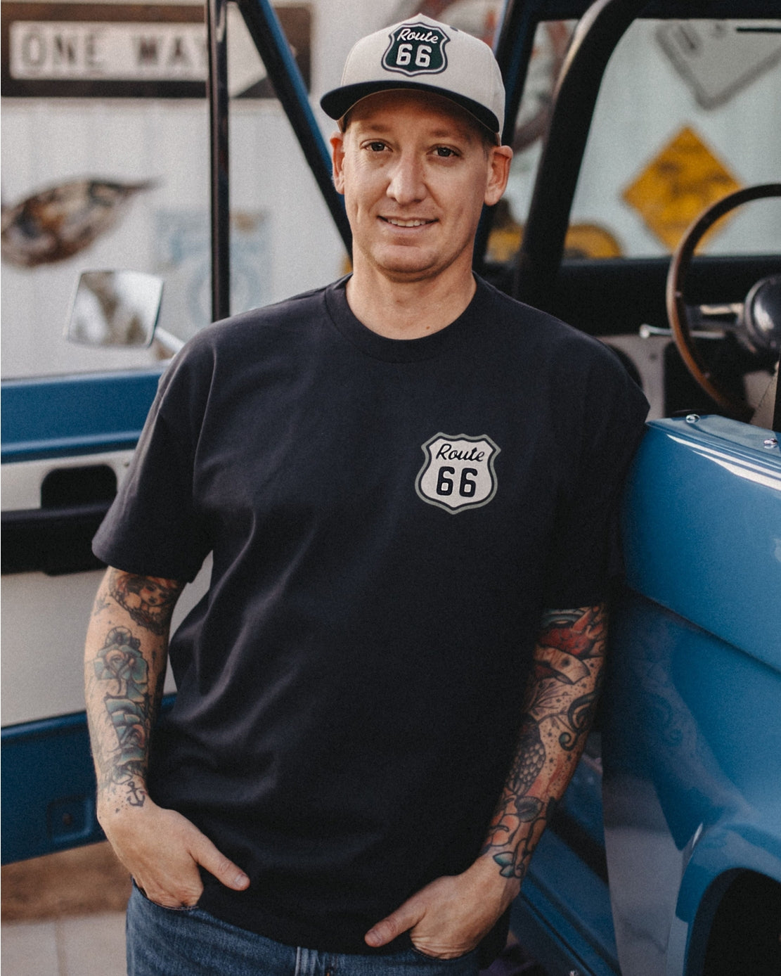 Head West Unisex Tee - Route 66