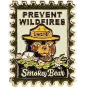 Smokey Bear Postage Stamp Enamel Pin
