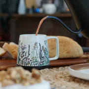 Floral Harmony Stoneware Mug