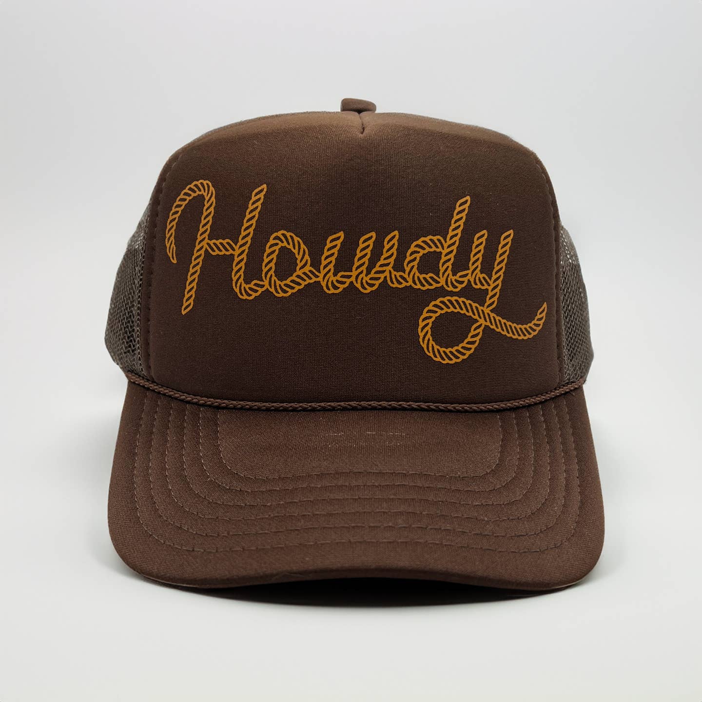 Howdy Trucker Hat - Brown