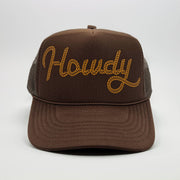 Howdy Trucker Hat - Brown