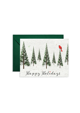 Happy Holidays Cardinal Seed Greeting Card