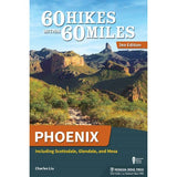 Book cover for 60 Hikes Within 60 Miles featuring a desert landscape around Phoenix