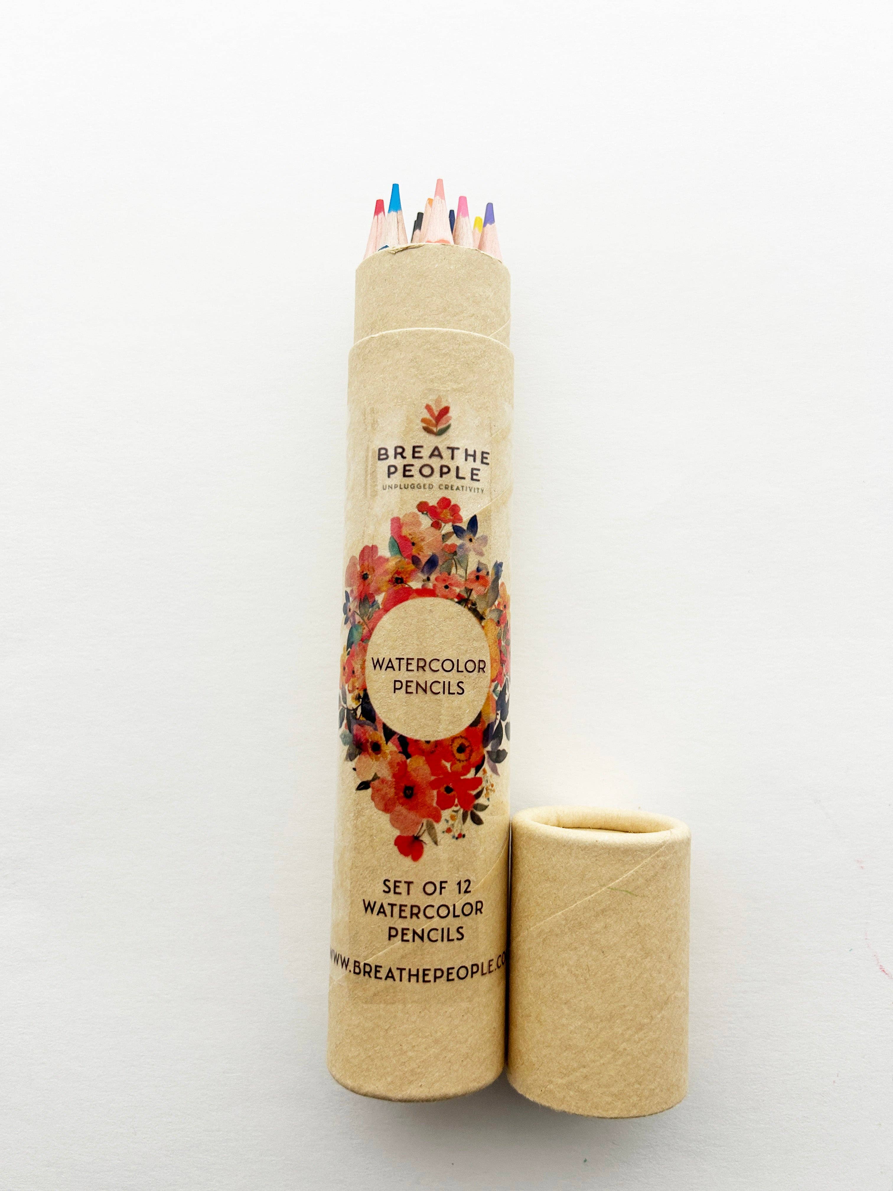 12-Color Watercolor Pencils - Beginner-Friendly Art Supplies