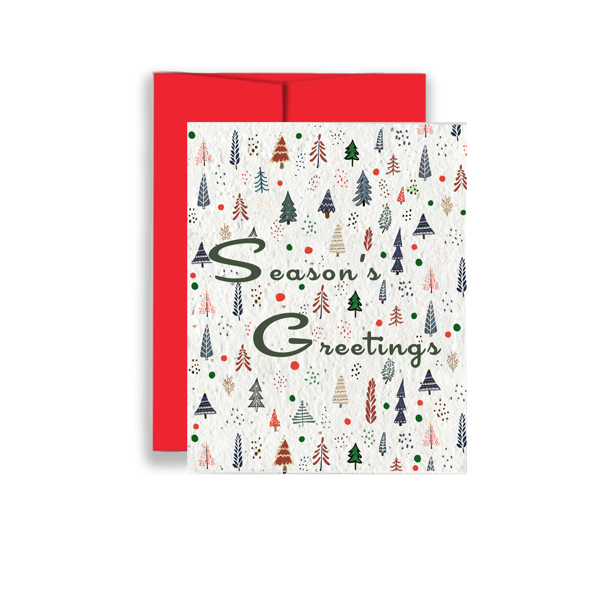 Season's Greetings Forest Seed Paper Card