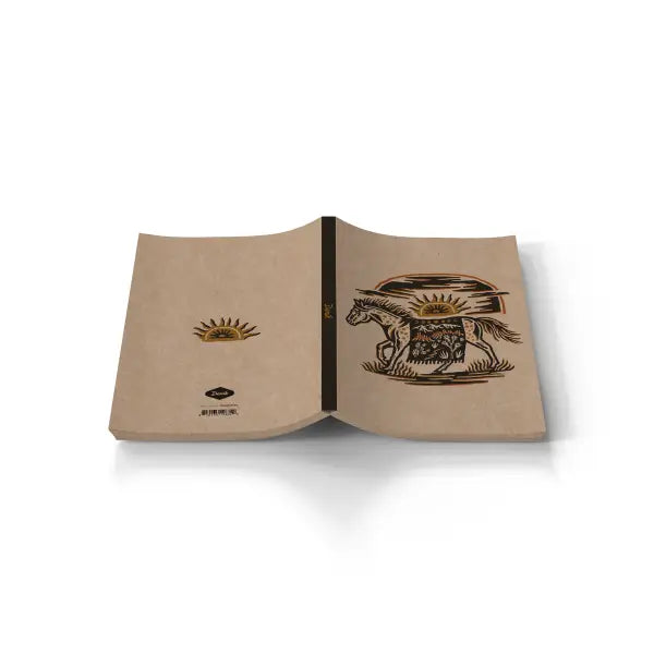 Wild Wild West Horse Kraft Layflat Notebook
