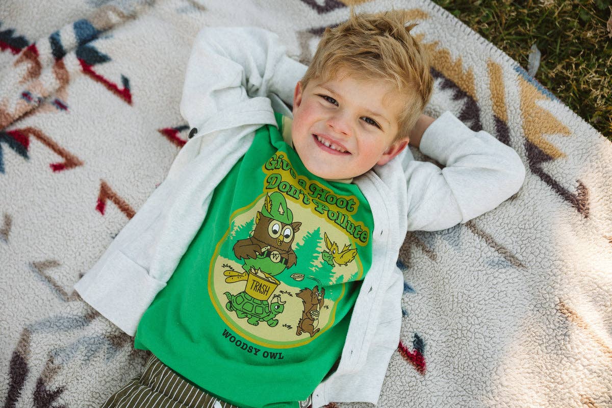 Woodsy Owl and Friends Youth Ringer Tee