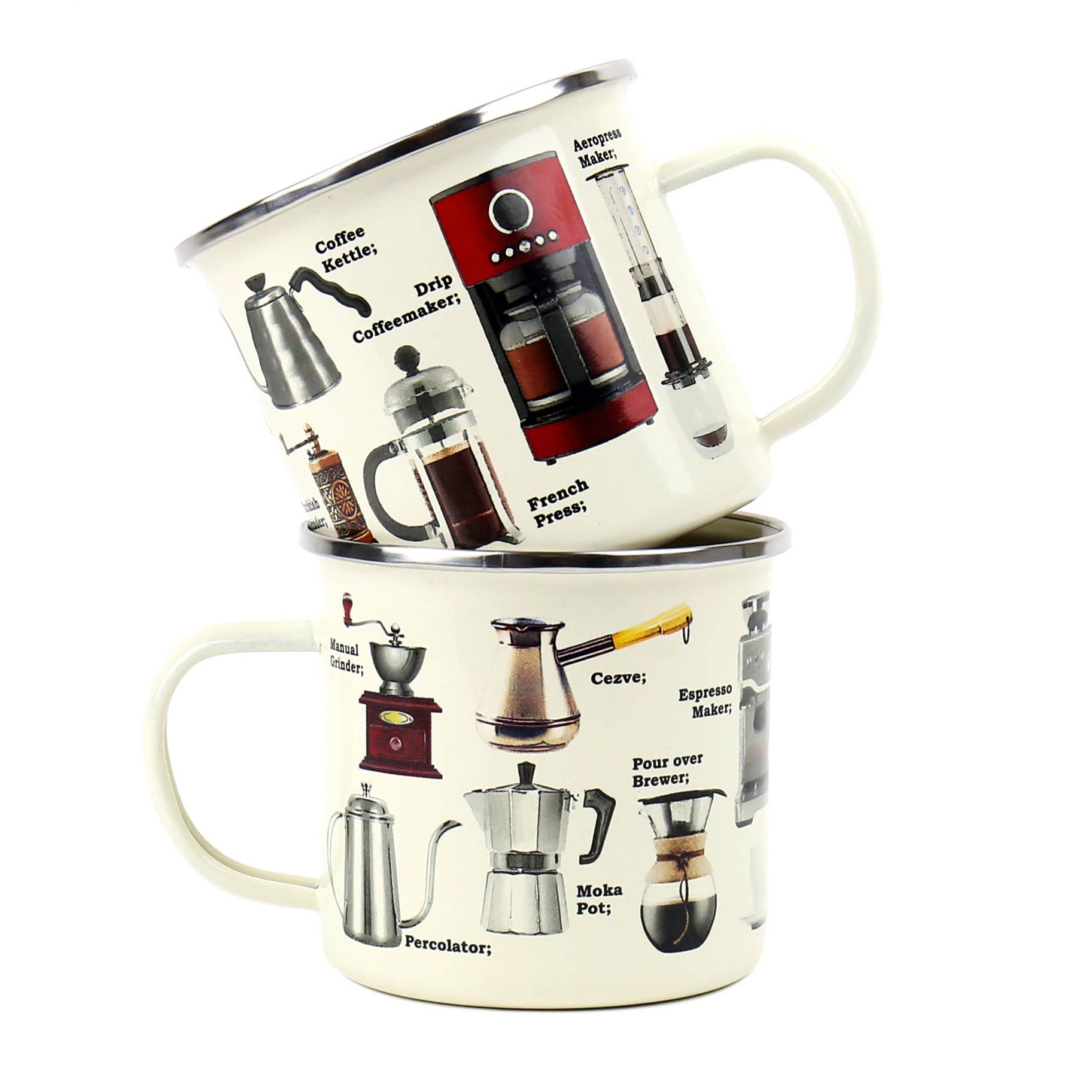 Cyclist Bike Enamel Mug