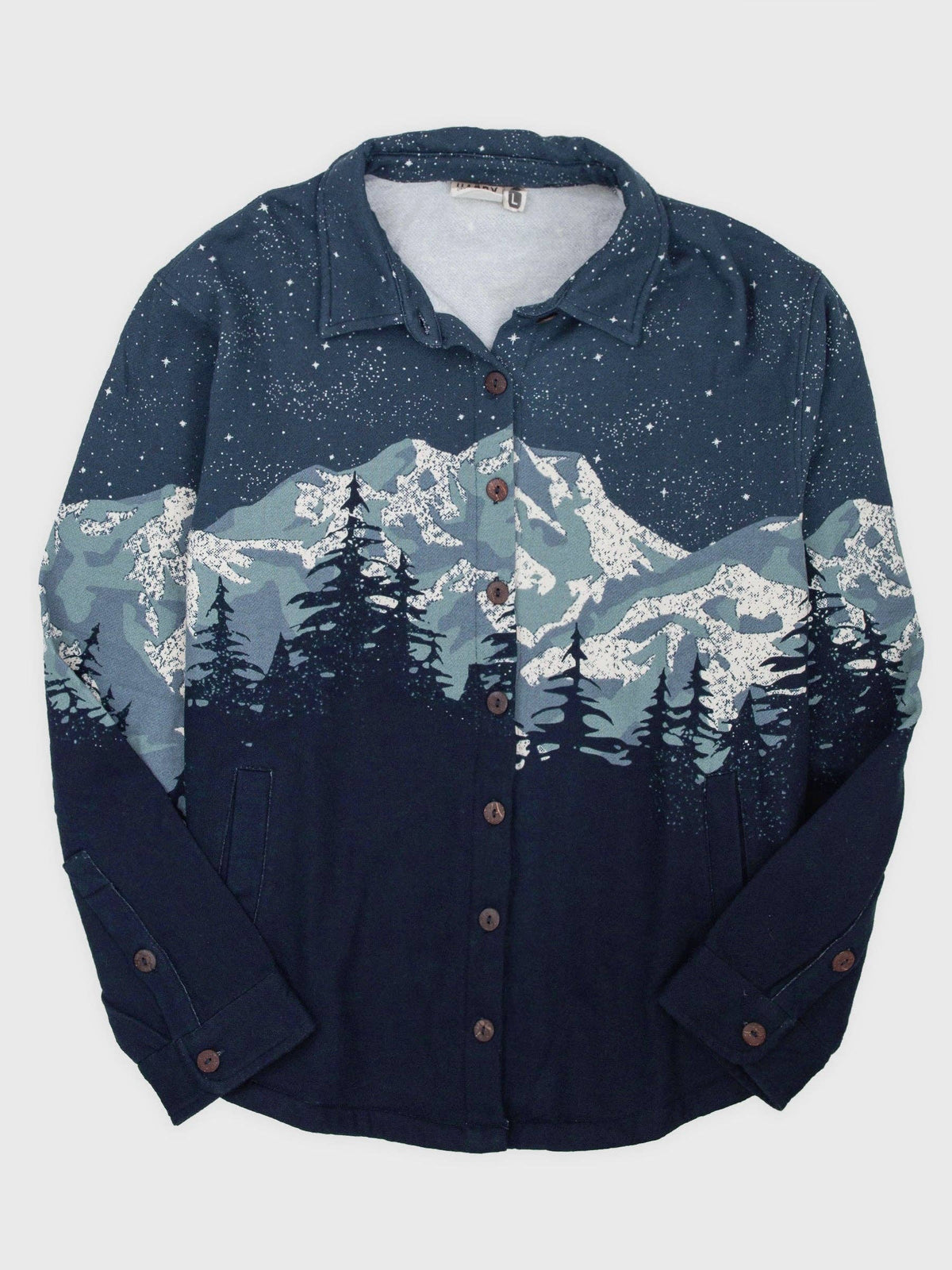 Cascadian Night Organic Cotton Blanket Shirt