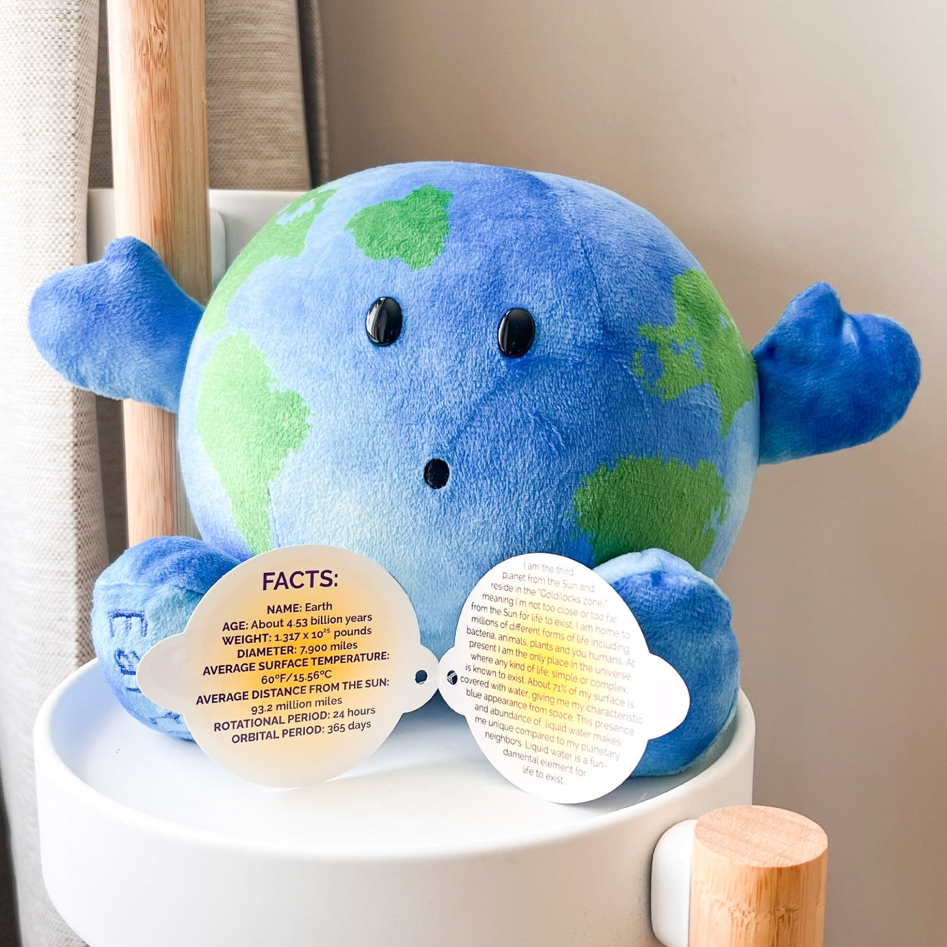 Little Earth Buddy Planet Squishy Plush