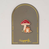 Toad & Mushroom Pin