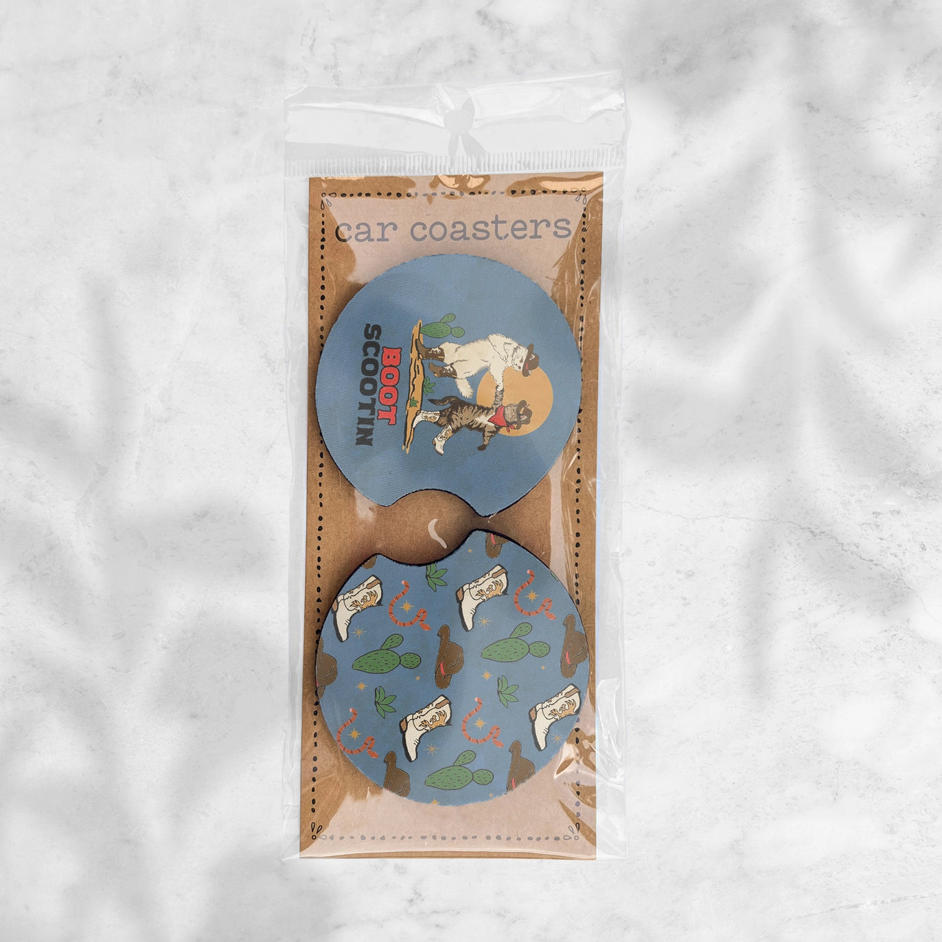 Boot Scootin' Car Coasters