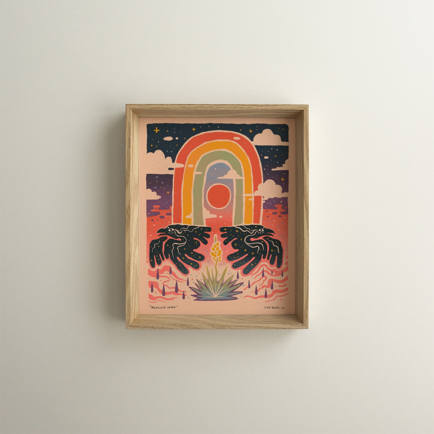 Monsoon Song Desert - 8x10 Art Print