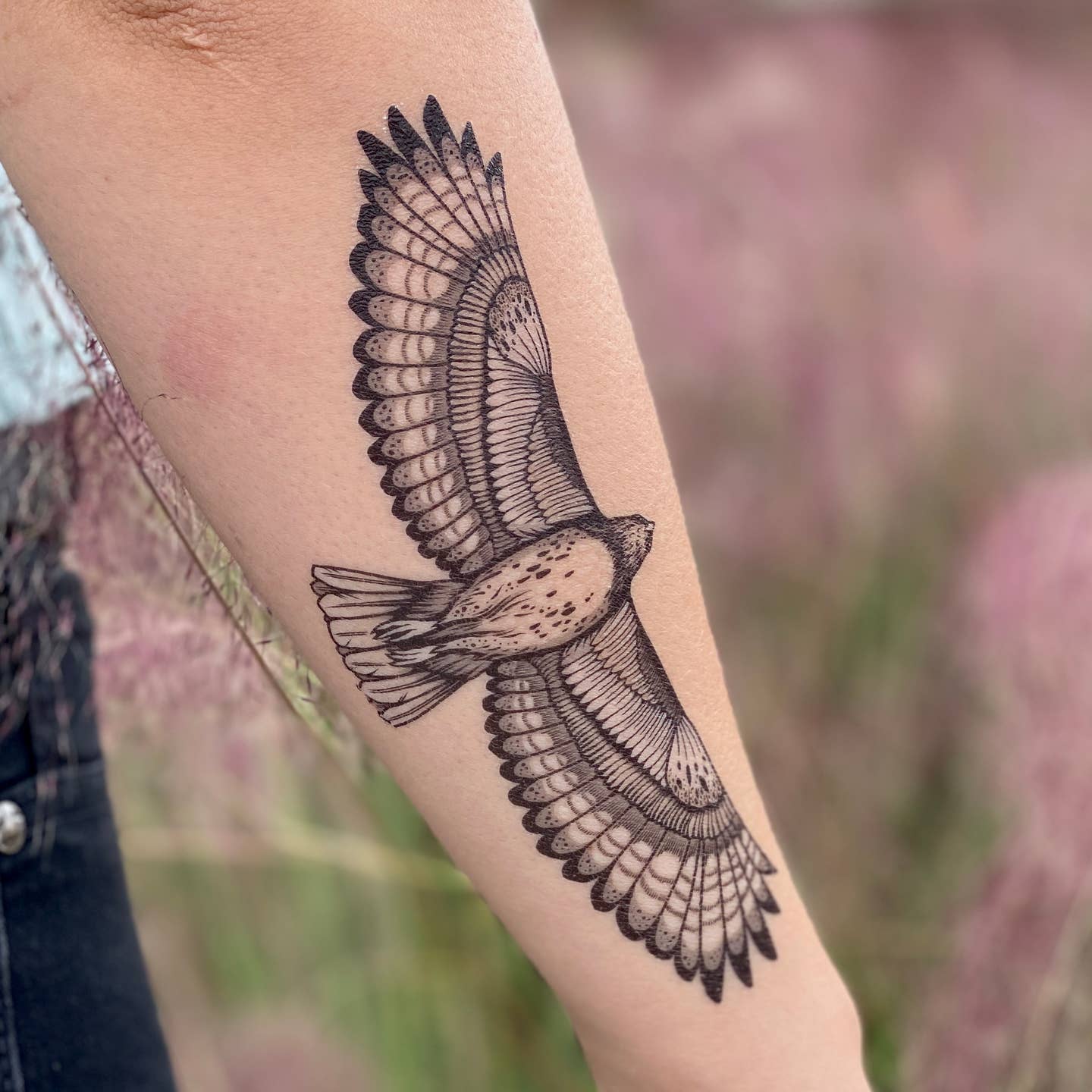 Hawk Temporary Tattoo