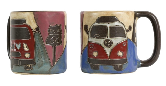 Love Bus Round Stoneware Mug