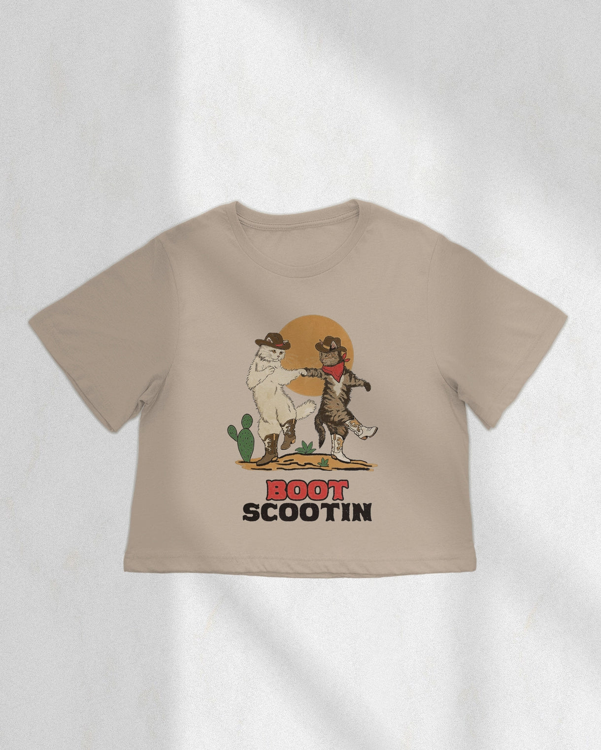 Boot Scootin' Kitties Crop Tee