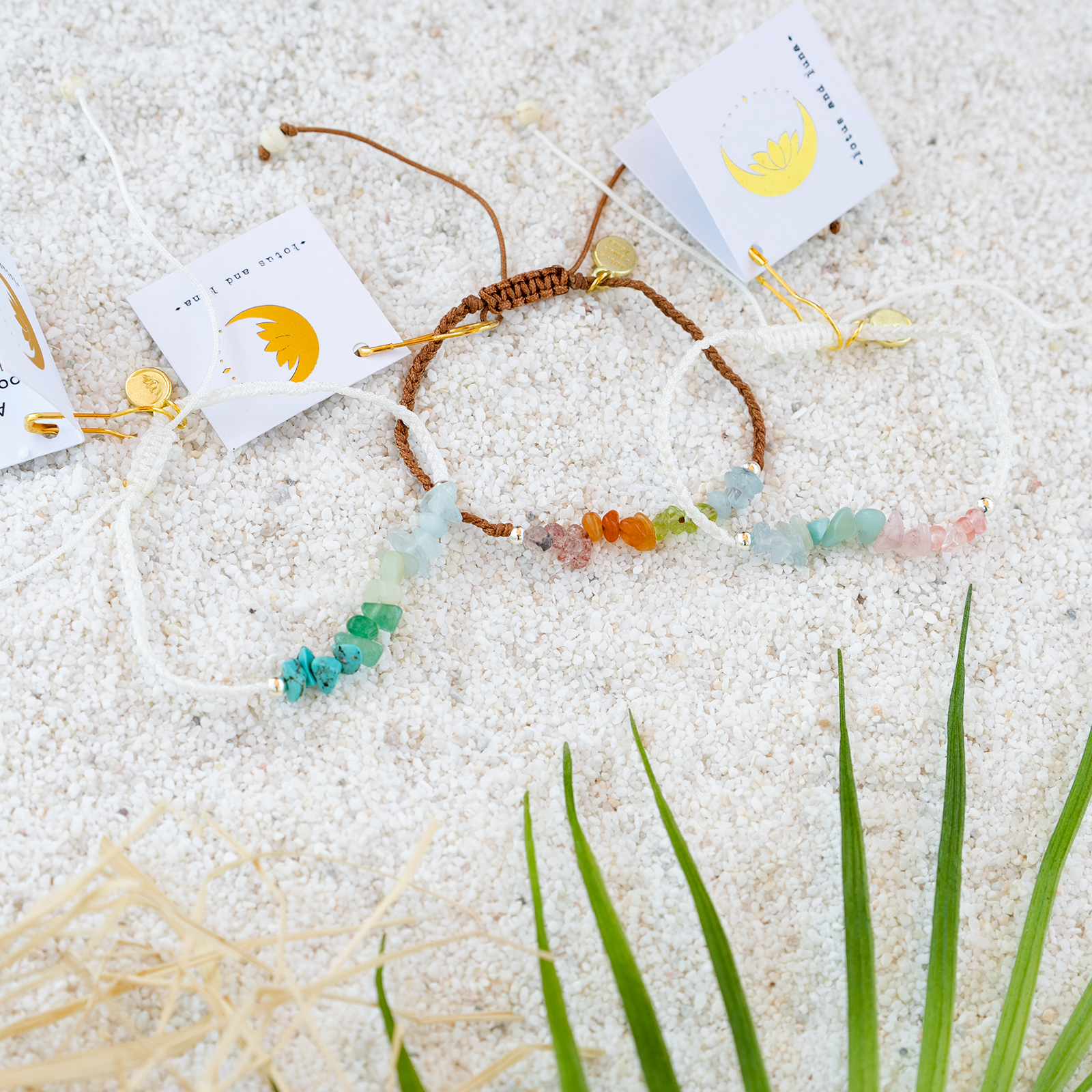 Braided Pebble Bracelets