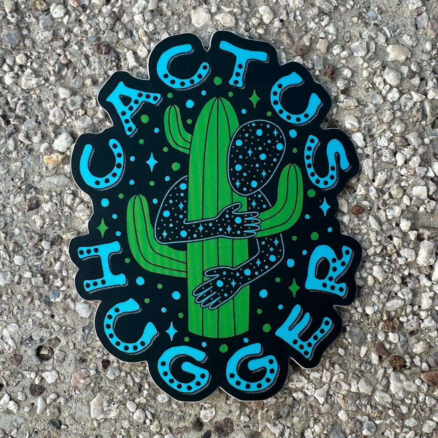 Cactus Hugger Sticker