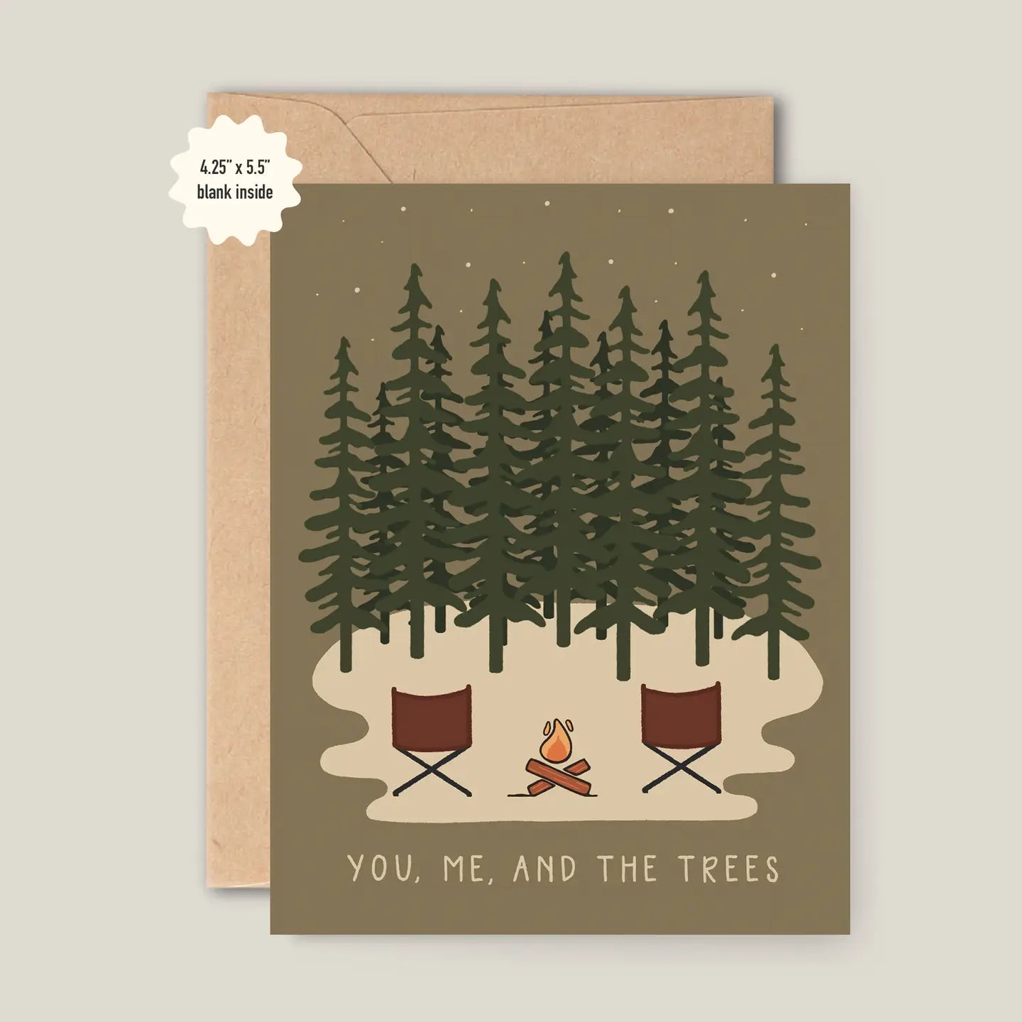 You, Me, And The Trees Valentine's Card