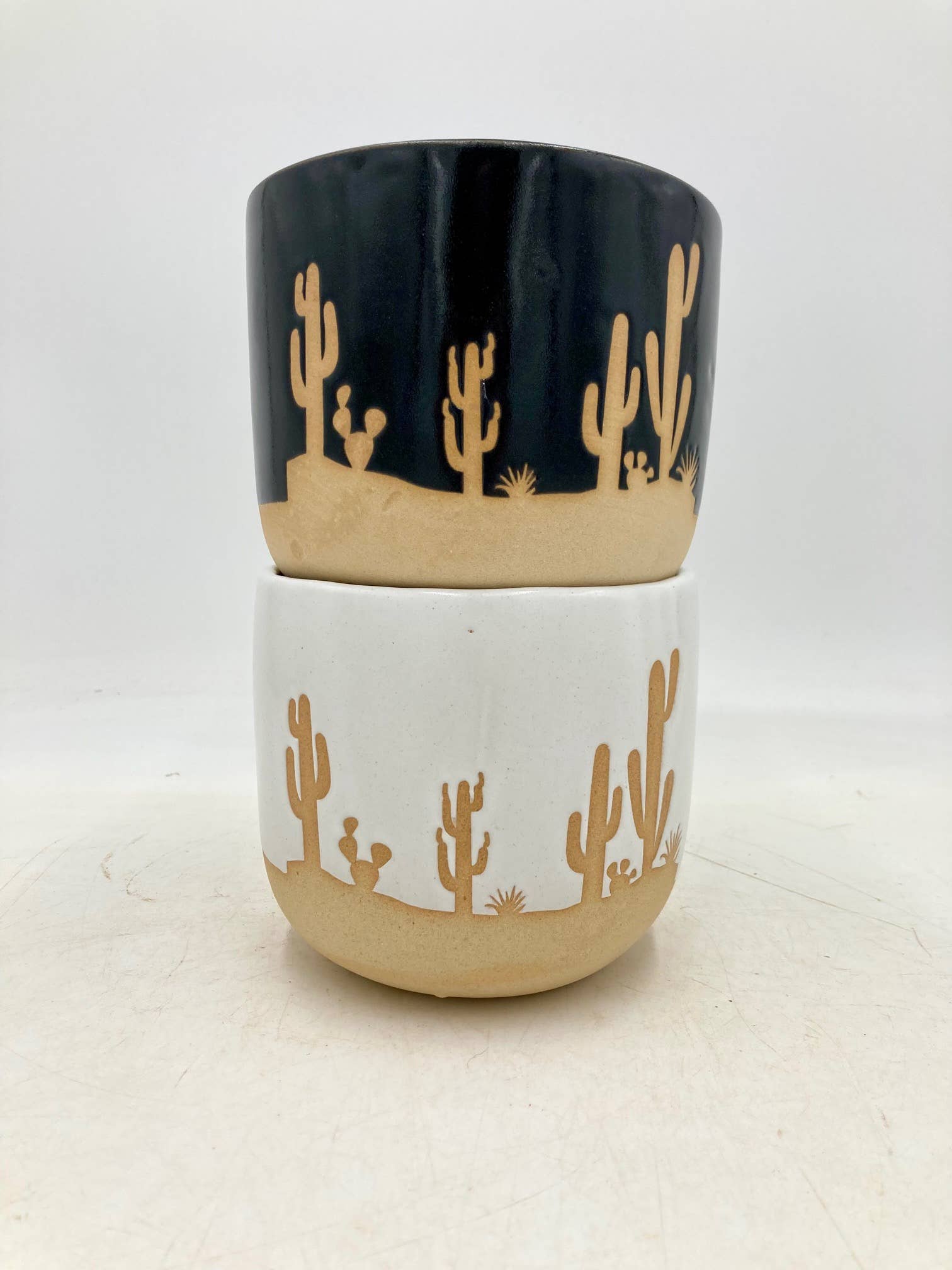 Small Cactus Clay Planter