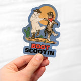 Boot Scootin' Kitties Sticker