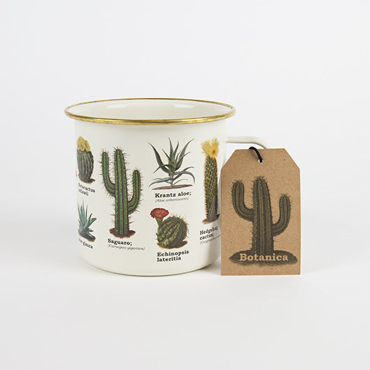 Desert Botanical Enamel Mug