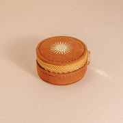 Burnt Orange Travel Jewelry Case