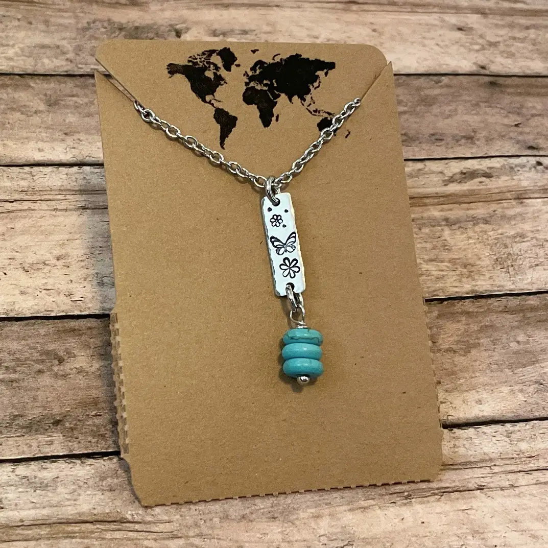 Mini Butterfly Dangle Necklace