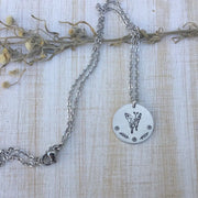 Butterfly Floral Pendant Necklace
