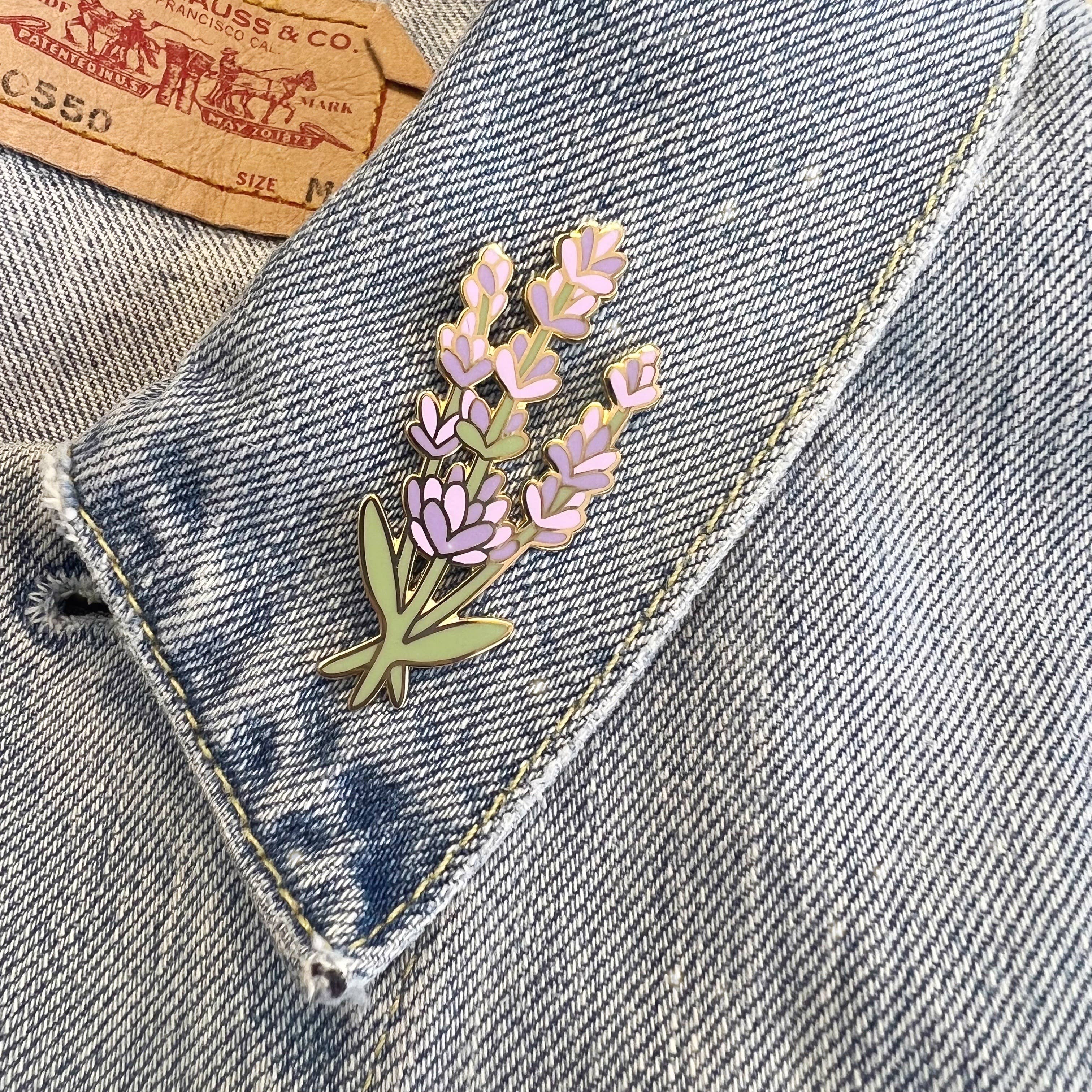 Lavender Enamel Pin