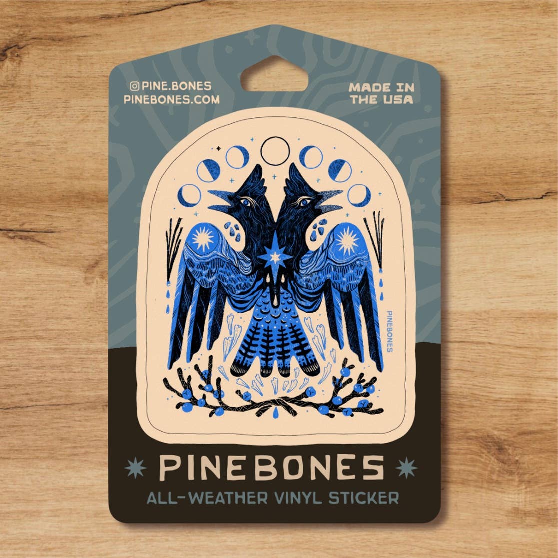 Steller's jay- Durable & Weatherproof Sticker