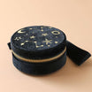 Starry Night Velvet Mini Round Jewelry Case