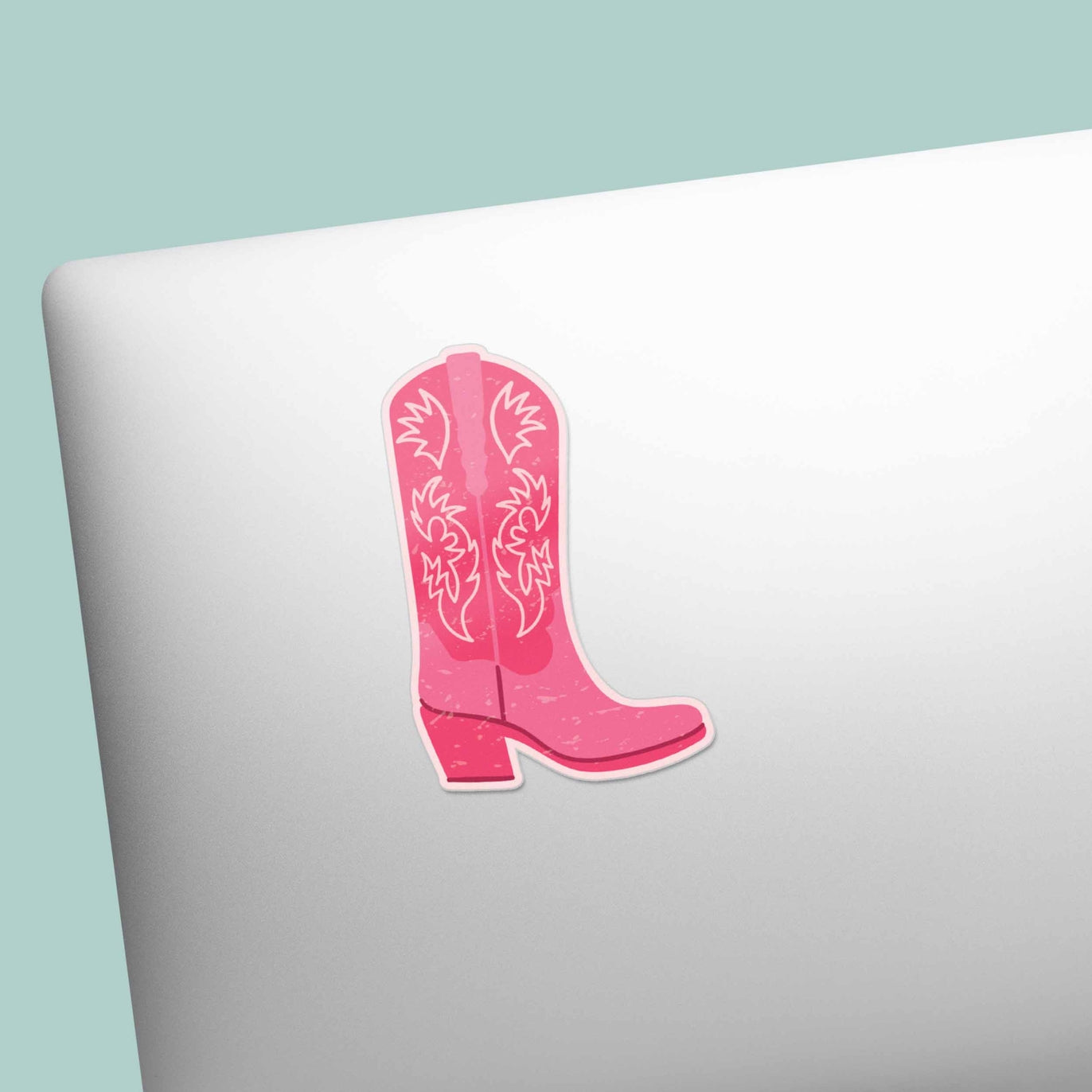 Pink Cowboy Boots Cowgirl Sticker