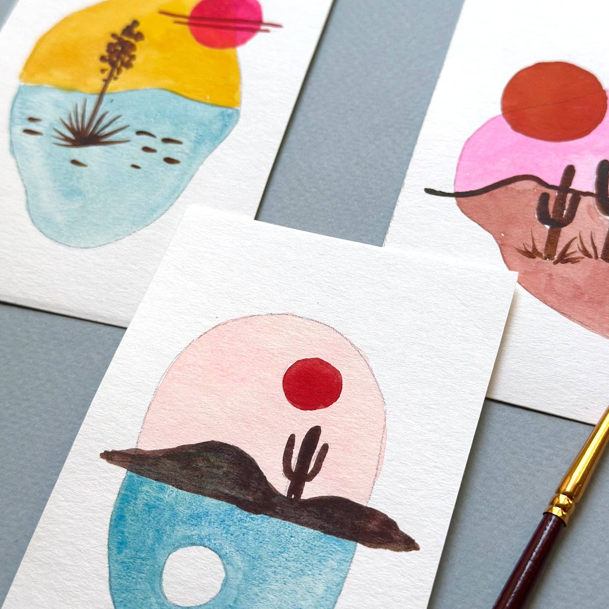 Mini Watercolor Kit: Desert Landscapes