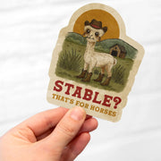 Stable Alpaca Cowboy Sticker