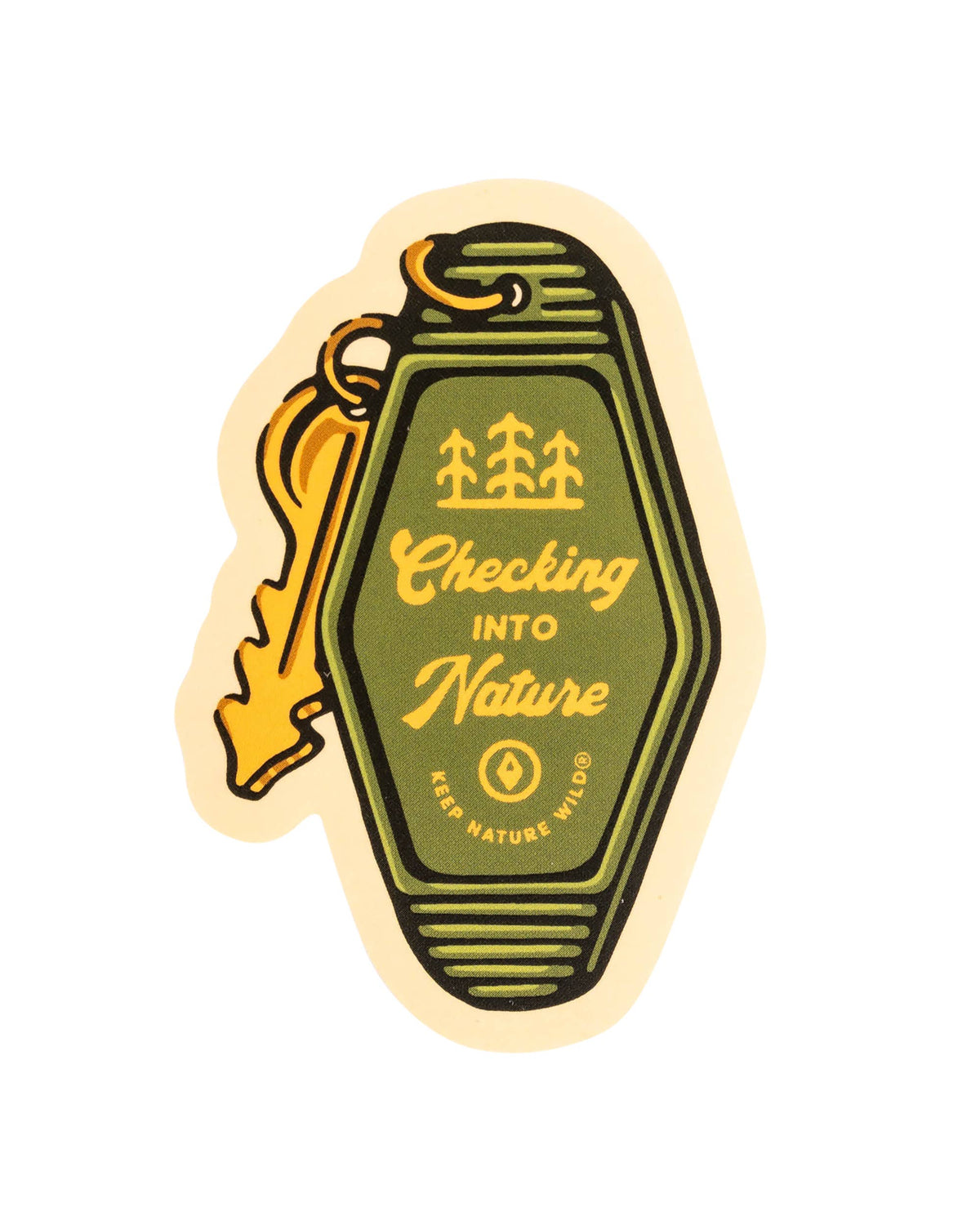 Checking into Nature Sticker