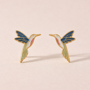 Red-Throated Hummingbird Earrings