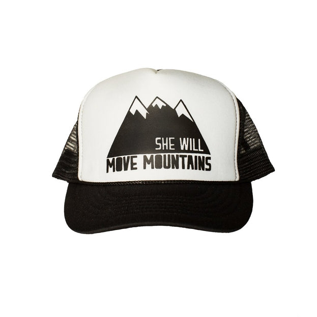 She Will Move Mountains Kids Trucker Hat