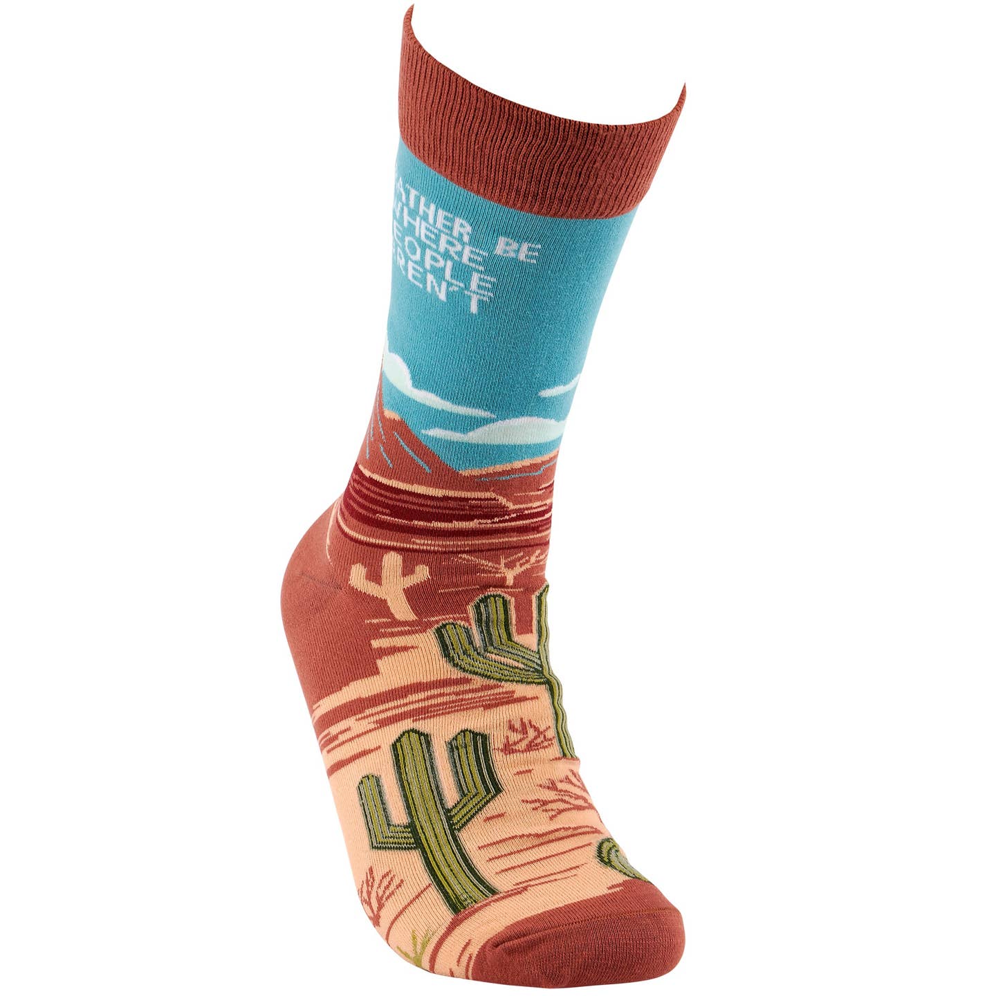 Rather Be Where People Aren't Unisex Socks