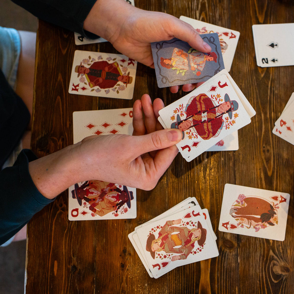 Cowfolk In A Box Playing Cards
