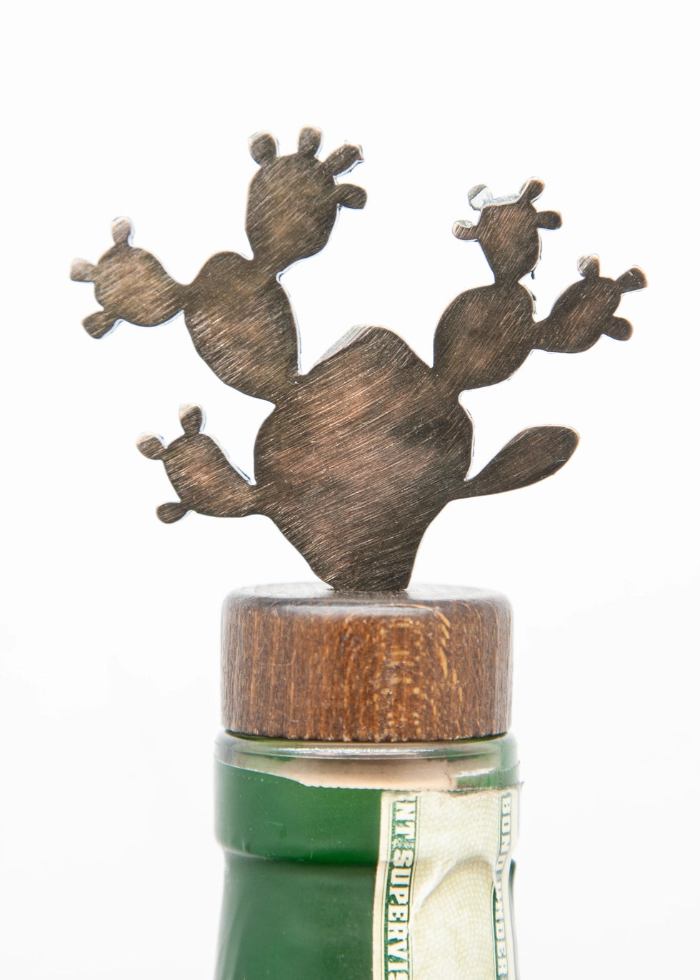 Prickly Pear  Cactus Bottle Topper